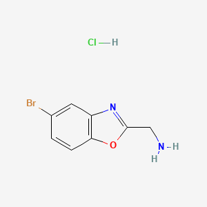 molecular formula C8H8BrClN2O B1382448 （5-溴-1,3-苯并恶唑-2-基）甲胺盐酸盐 CAS No. 1803588-27-3