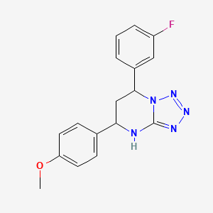 7-(3-Fluorophenyl)-5-(4-methoxyphenyl)-4,5,6,7-tetrahydrotetrazolo[1,5-a]pyrimidine