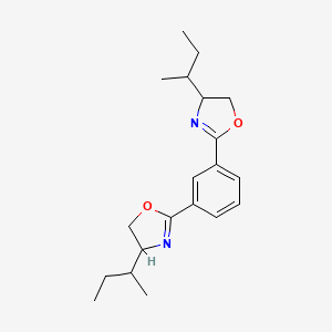 4-Butan-2-yl-2-[3-(4-butan-2-yl-4,5-dihydro-1,3-oxazol-2-yl)phenyl]-4,5-dihydro-1,3-oxazole