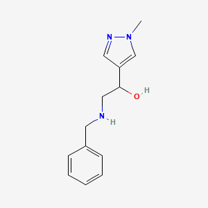 2-(benzylamino)-1-(1-methyl-1H-pyrazol-4-yl)ethan-1-ol