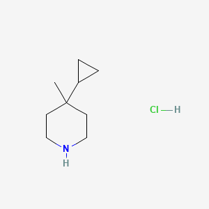 molecular formula C9H18ClN B1382463 4-环丙基-4-甲基哌啶盐酸盐 CAS No. 1630800-86-0
