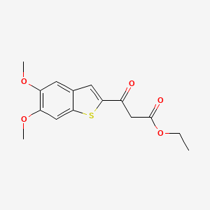 Ethyl 3-(5,6-dimethoxy-1-benzothien-2-yl)-3-oxopropanoate