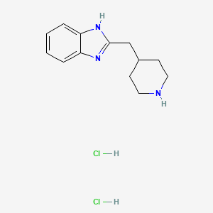 2-(piperidin-4-ylmethyl)-1H-1,3-benzodiazole dihydrochloride