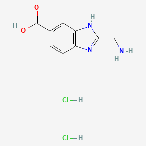 2-(aminomethyl)-1H-1,3-benzodiazole-5-carboxylic acid dihydrochloride