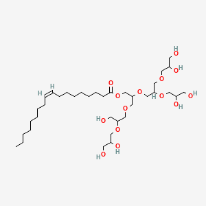 [2-[2,3-bis(2,3-dihydroxypropoxy)propoxy]-3-[2-(2,3-dihydroxypropoxy)-3-hydroxypropoxy]propyl] (Z)-octadec-9-enoate