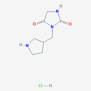 3-(Pyrrolidin-3-ylmethyl)imidazolidine-2,4-dione hydrochloride