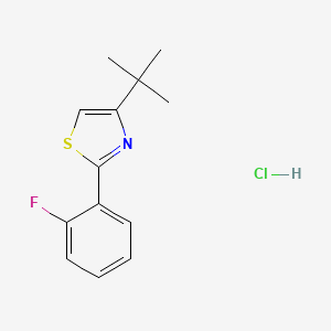 4-Tert-butyl-2-(2-fluorophenyl)-1,3-thiazole hydrochloride