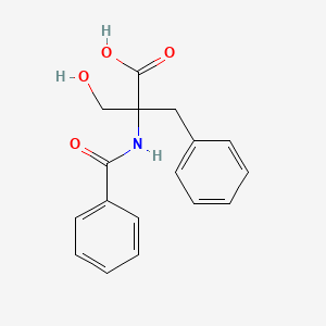 2-Benzamido-2-benzyl-3-hydroxypropanoic acid