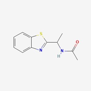 N-[1-(1,3-benzothiazol-2-yl)ethyl]acetamide