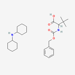 N-cyclohexylcyclohexanamine;3,3-dimethyl-2-(phenylmethoxycarbonylamino)butanoic acid