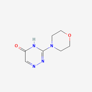 molecular formula C7H10N4O2 B13824964 3-morpholin-4-yl-2H-1,2,4-triazin-5-one 