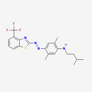 N-Isopentyl-4-[[4-(trifluoromethyl)benzothiazol-2-YL]azo]-2,5-xylidine