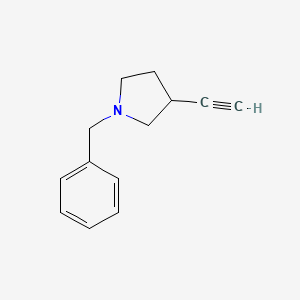 molecular formula C13H15N B1382503 1-苄基-3-乙炔吡咯烷 CAS No. 1379029-24-9