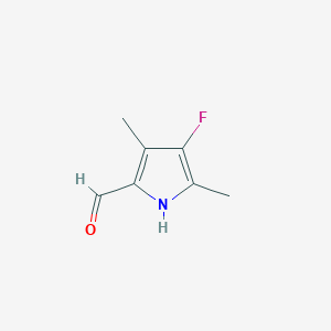 4-fluoro-3,5-dimethyl-1H-pyrrole-2-carbaldehyde