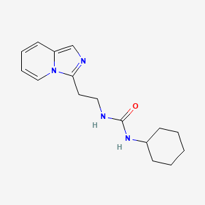 molecular formula C16H22N4O B13825179 N-cyclohexyl-N'-(2-imidazo[1,5-a]pyridin-3-ylethyl)urea 