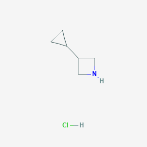 molecular formula C6H12ClN B1382520 3-环丙基氮杂环丁烷盐酸盐 CAS No. 1803603-58-8