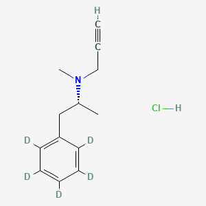 (2R)-N-methyl-1-(2,3,4,5,6-pentadeuteriophenyl)-N-prop-2-ynylpropan-2-amine;hydrochloride