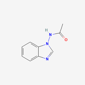 molecular formula C9H9N3O B13825286 Acetamide,N-1H-benzo[D]imidazol-1-YL- 