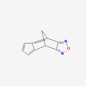 molecular formula C10H6N2O B13825339 4,8-Methano-4H-indeno[5,6-C][1,2,5]oxadiazole CAS No. 38156-57-9