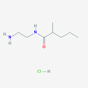 molecular formula C8H19ClN2O B1382537 N-(2-aminoethyl)-2-methylpentanamide hydrochloride CAS No. 1803590-89-7