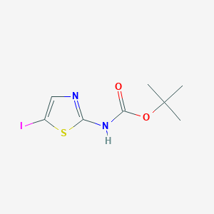 molecular formula C8H11IN2O2S B1382542 tert-butyl N-(5-iodo-1,3-thiazol-2-yl)carbamate CAS No. 1326236-62-7