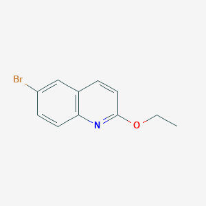 molecular formula C11H10BrNO B1382543 6-Bromo-2-ethoxyquinoline CAS No. 1363386-54-2