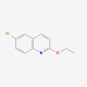 molecular formula C11H10BrNO B1382543 6-溴-2-乙氧基喹啉 CAS No. 1363386-54-2