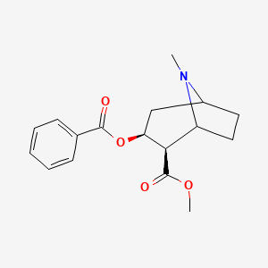 molecular formula C17H21NO4 B13825432 methyl (3S,4R)-3-benzoyloxy-8-methyl-8-azabicyclo[3.2.1]octane-4-carboxylate 