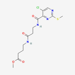 methyl 4-[(N-{[5-chloro-2-(methylsulfanyl)pyrimidin-4-yl]carbonyl}-beta-alanyl)amino]butanoate