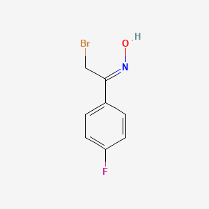 (NZ)-N-[2-bromo-1-(4-fluorophenyl)ethylidene]hydroxylamine