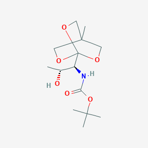 tert-butyl N-[(1S,2R)-2-hydroxy-1-(4-methyl-2,6,7-trioxabicyclo[2.2.2]octan-1-yl)propyl]carbamate