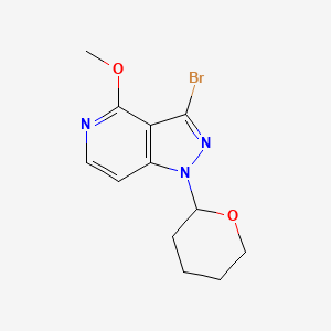3-Bromo-4-methoxy-1-(tetrahydro-2H-pyran-2-yl)-1H-pyrazolo[4,3-c]pyridine