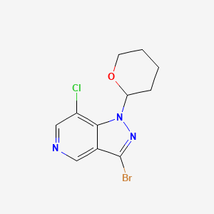 3-Bromo-7-chloro-1-(tetrahydro-2H-pyran-2-yl)-1H-pyrazolo[4,3-c]pyridine