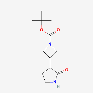 tert-Butyl 3-(2-oxopyrrolidin-3-yl)azetidine-1-carboxylate