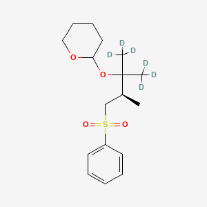 Tetrahydro-2-[(2R)-1,1,2-trimethyl-3-(phenylsulfonyl)propoxy]-2H-pyran-d6