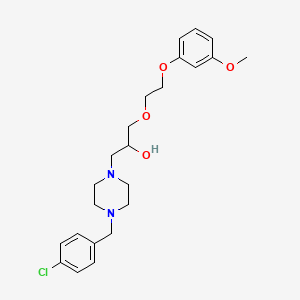 1-[4-(4-Chlorobenzyl)piperazin-1-yl]-3-[2-(3-methoxyphenoxy)ethoxy]propan-2-ol