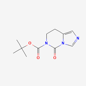 molecular formula C11H15N3O3 B1382564 tert-Butyl 5-oxo-7,8-dihydroimidazo[1,5-c]pyrimidine-6(5H)-carboxylate CAS No. 1401987-20-9