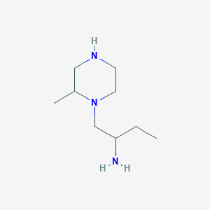 molecular formula C9H21N3 B13825663 1-(2-Methylpiperazin-1-YL)butan-2-amine CAS No. 315661-57-5