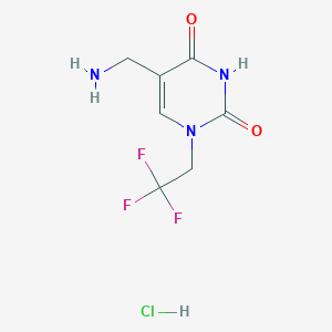 5-(aminomethyl)-1-(2,2,2-trifluoroethyl)pyrimidine-2,4(1H,3H)-dione hydrochloride