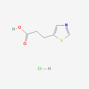 molecular formula C6H8ClNO2S B1382580 3-(1,3-Thiazol-5-yl)propanoic acid hydrochloride CAS No. 1803603-38-4