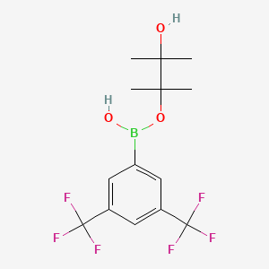 [3,5-Bis(trifluoromethyl)phenyl]-(3-hydroxy-2,3-dimethylbutan-2-yl)oxyborinic acid