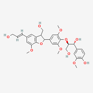 (1R,2R)-1-(4-hydroxy-3-methoxyphenyl)-2-[4-[3-(hydroxymethyl)-5-[(E)-3-hydroxyprop-1-enyl]-7-methoxy-2,3-dihydro-1-benzofuran-2-yl]-2,6-dimethoxyphenoxy]propane-1,3-diol