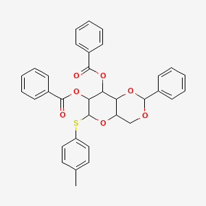 beta-D-Glucopyranoside, 4-methylphenyl 4,6-O-[(R)-phenylmethylene]-1-thio-, 2,3-dibenzoate