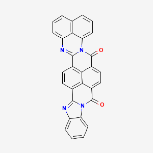 molecular formula C30H14N4O2 B13825943 Benzimidazo[2,1-b]benzo[lmn]perimidino[1,2-j][3,8]phenanthroline-8,11-dione CAS No. 4691-73-0