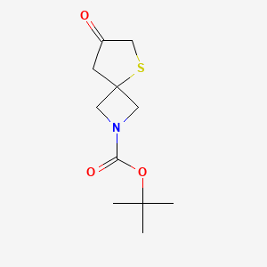 molecular formula C11H17NO3S B1382597 Tert-butyl 7-oxo-5-thia-2-azaspiro[3.4]octane-2-carboxylate CAS No. 1453315-68-8