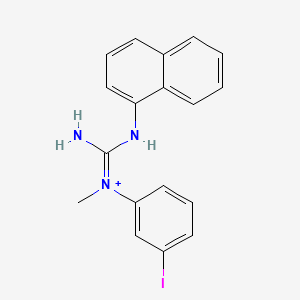 [Amino-(naphthalen-1-ylamino)methylidene]-(3-iodophenyl)-methylazanium