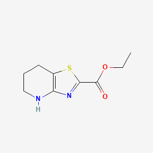 molecular formula C9H12N2O2S B1382600 Ethyl 4,5,6,7-tetrahydrothiazolo[4,5-b]pyridine-2-carboxylate CAS No. 1341039-02-8