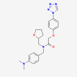 N-[4-(dimethylamino)benzyl]-N-(tetrahydrofuran-2-ylmethyl)-2-[4-(1H-tetrazol-1-yl)phenoxy]acetamide