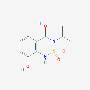 2,2-Dioxo-3-propan-2-yl-1,4-dihydro-2lambda6,1,3-benzothiadiazine-4,8-diol