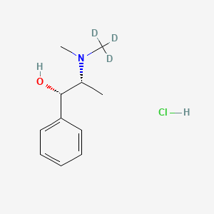 (1S,2R)-2-[methyl(trideuteriomethyl)amino]-1-phenylpropan-1-ol;hydrochloride